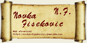 Novka Fišeković vizit kartica